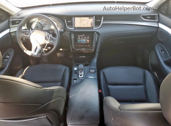 3PCAJ5M19LF121035 2020 INFINITI QX50 White Вид панелі приладів
