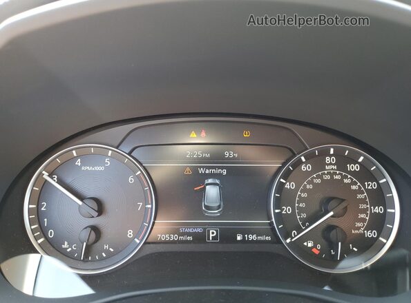 3PCAJ5M31LF113643 2020 INFINITI QX50 White Սարքավորումների վահանակի տեսք