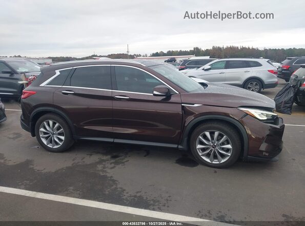 3PCAJ5M34LF106329 2020 INFINITI QX50 Brown Rear interior view