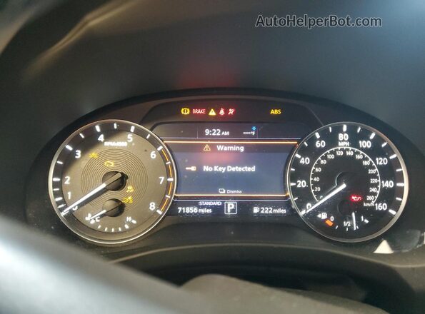 3PCAJ5M36LF103965 2020 INFINITI QX50 Black Սարքավորումների վահանակի տեսք