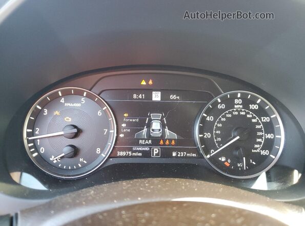 3PCAJ5M37LF105868 2020 INFINITI QX50 Red ხელსაწყოთა პანელის ხედი