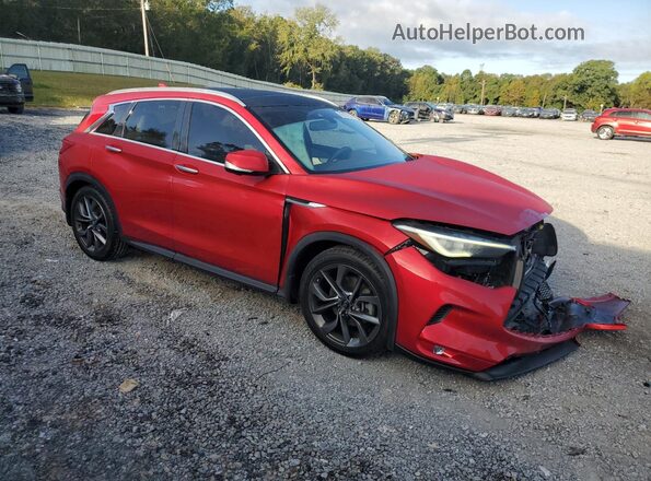 3PCAJ5M37LF105868 2020 INFINITI QX50 Red წინა მარჯვენა