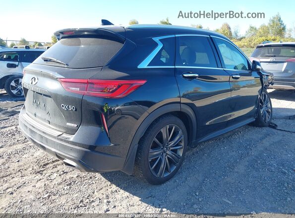 3PCAJ5M39LF109758 2020 INFINITI QX50 Черный Задняя правая четверть