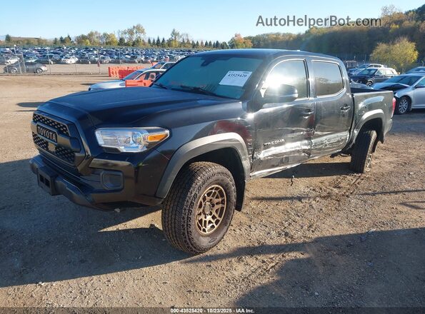 3TMCZ5AN4NM477352 2022 TOYOTA TACOMA Черный Передняя левая четверть