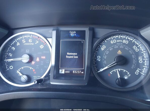 3TMCZ5AN6LM358988 2020 TOYOTA TACOMA Gray Հետևի նստատեղերի տեսք