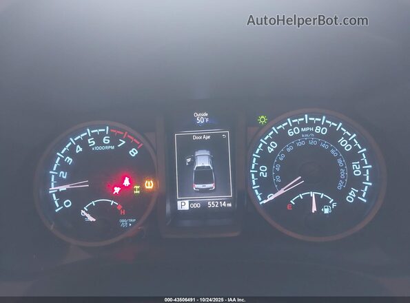 3TMCZ5AN7LM323229 2020 TOYOTA TACOMA Silver Вид задніх сидінь