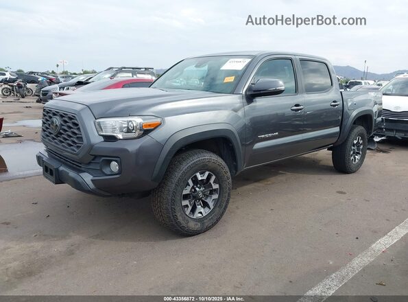 3TMCZ5AN7MM421937 2021 TOYOTA TACOMA Gray წინა მარცხენა ხედი სამი მეოთხედიდან