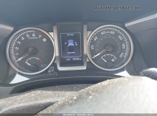 3TMCZ5ANXLM322804 2020 TOYOTA TACOMA Черный Вид задних сидений