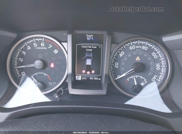 3TMCZ5ANXLM353857 2020 TOYOTA TACOMA Gray Вид задніх сидінь