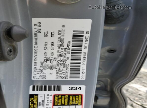 3TMDZ5BN9LM097293 2020 TOYOTA LE Silver ძრავის განყოფილების ხედი