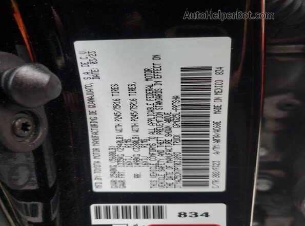 3TYAZ5CN7PT031093 2023 TOYOTA LE Черный Вид подкапотного пространства