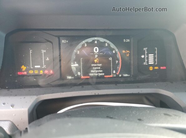 3TYJDAHN7ST019132 2025 TOYOTA TACOMA White Instrument cluster view