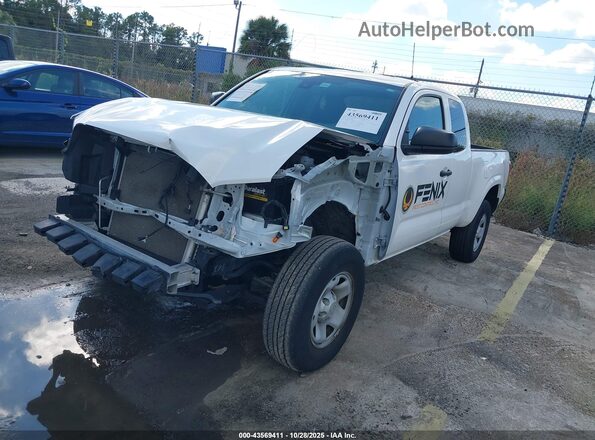 3TYRX5GN3PT075806 2023 TOYOTA TACOMA White წინა მარცხენა ხედი სამი მეოთხედიდან