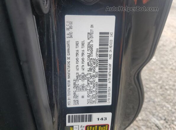 3TYSX5EN6NT016069 2022 TOYOTA TACOMA Black Engine compartment view