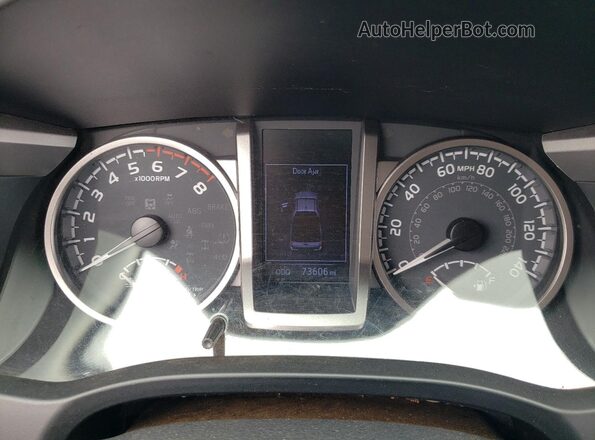 3TYSX5EN9LT002065 2020 TOYOTA TACOMA White Вид щитка приладів