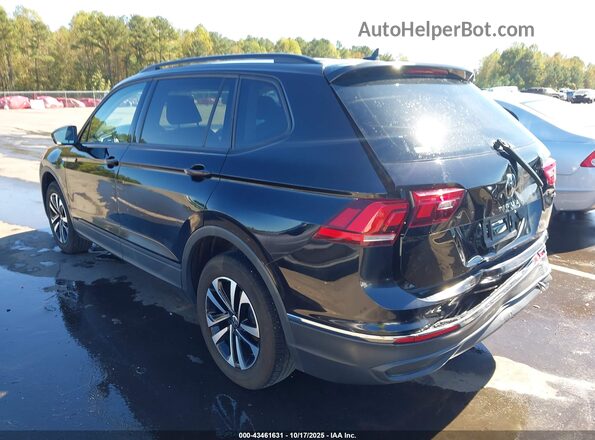 3VV0B7AX3NM045910 2022 VOLKSWAGEN TIGUAN Black Rear left