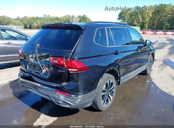 3VV0B7AX3NM045910 2022 VOLKSWAGEN TIGUAN Black Rear right