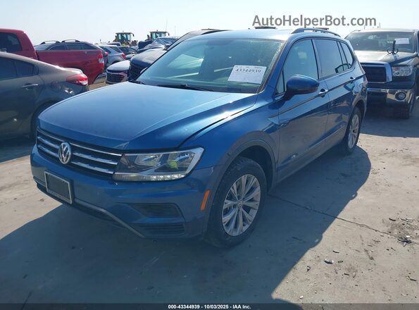 3VV1B7AX1LM114966 2020 VOLKSWAGEN TIGUAN Синий Передняя левая четверть