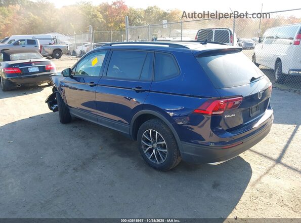 3VV1B7AX4MM106491 2021 VOLKSWAGEN TIGUAN Dark Blue Задняя левая четверть