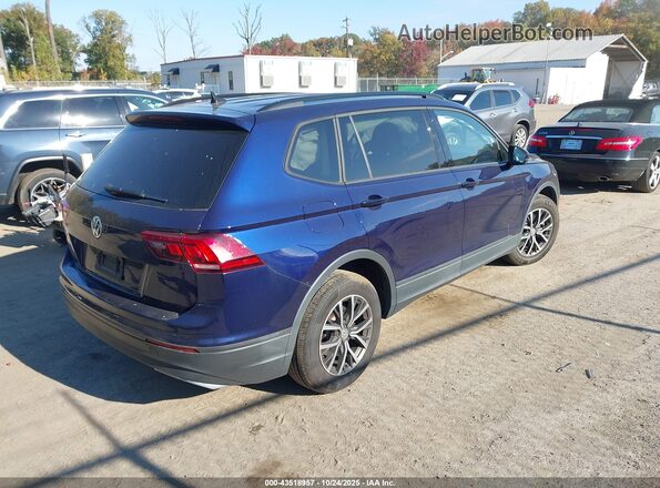 3VV1B7AX4MM106491 2021 VOLKSWAGEN TIGUAN Dark Blue Задняя правая четверть