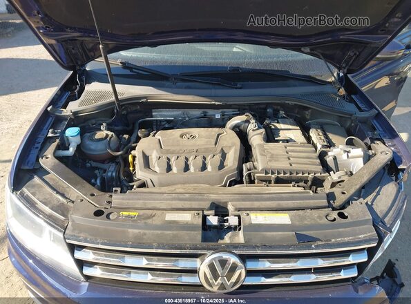 3VV1B7AX4MM106491 2021 VOLKSWAGEN TIGUAN Dark Blue Вид сзади