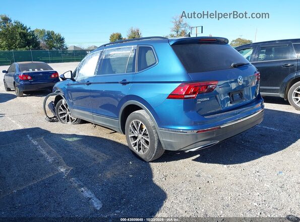 3VV2B7AX1LM109898 2020 VOLKSWAGEN TIGUAN Blue Հետևի ձախ