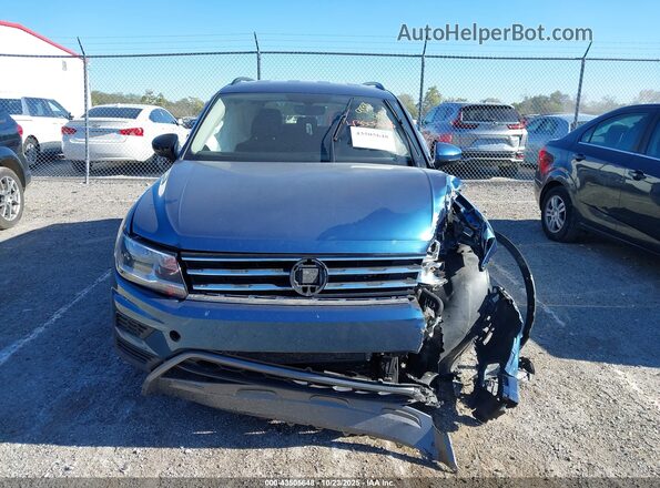 3VV2B7AX1LM109898 2020 VOLKSWAGEN TIGUAN Blue Առջևի վահանակի տեսք