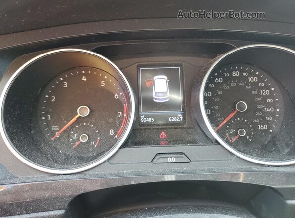 3VV2B7AX2LM053258 2020 VOLKSWAGEN TIGUAN Black Instrument cluster view