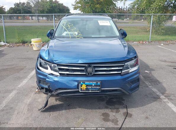 3VV2B7AX2LM156048 2020 VOLKSWAGEN TIGUAN Blue Вид щитка приладів