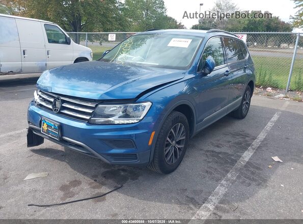 3VV2B7AX2LM156048 2020 VOLKSWAGEN TIGUAN Blue Передня ліва чверть