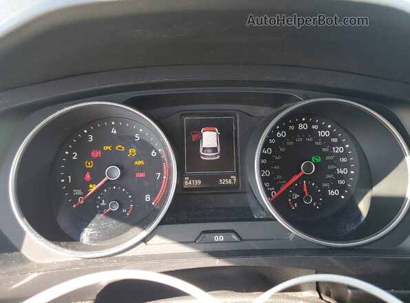 3VV2B7AX4LM136755 2020 VOLKSWAGEN TIGUAN Black Instrument cluster view