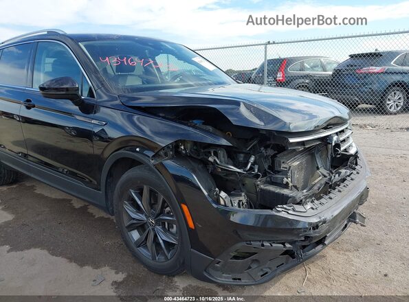 3VV2B7AX4NM102883 2022 VOLKSWAGEN TIGUAN Black Դիմացի տեսք