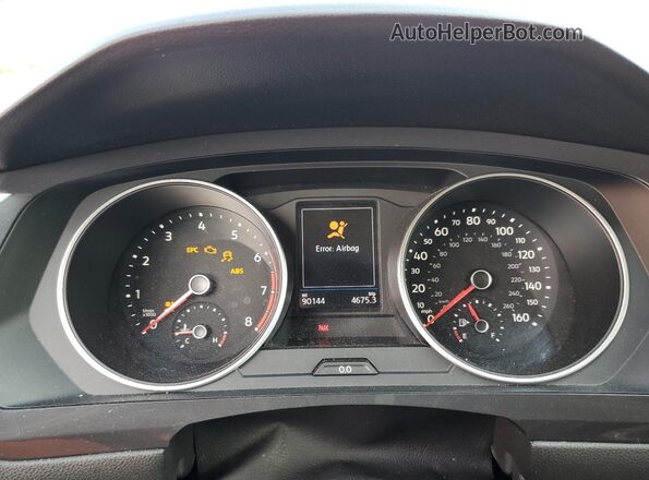 3VV2B7AX5LM039449 2020 VOLKSWAGEN TIGUAN White ხელსაწყოთა პანელის ხედი