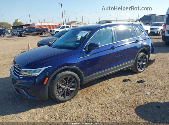 3VV2B7AX6NM005670 2022 VOLKSWAGEN TIGUAN Blue Przód lewy