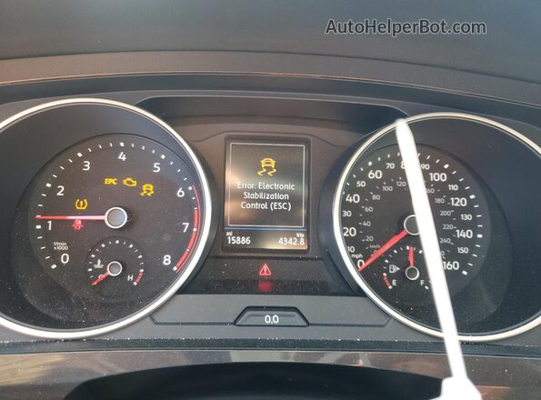 3VV2B7AX8LM133759 2020 VOLKSWAGEN TIGUAN White ხელსაწყოთა პანელის ხედი