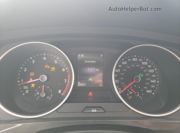 3VV3B7AX1LM006839 2020 VOLKSWAGEN TIGUAN Gray Вид щитка приладів