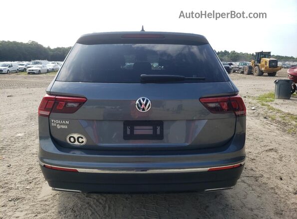 3VV3B7AX1LM006839 2020 VOLKSWAGEN TIGUAN Gray Вид ззаду