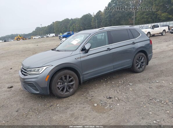3VV3B7AX2NM058595 2022 VOLKSWAGEN TIGUAN Gray წინა მარცხენა ხედი სამი მეოთხედიდან
