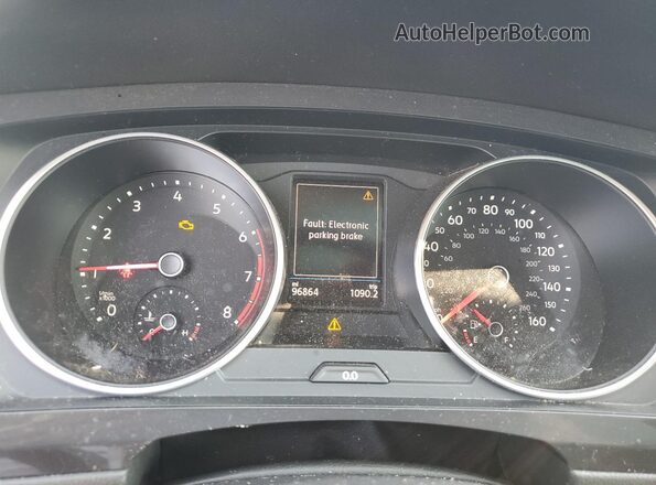 3VV3B7AX4LM094138 2020 VOLKSWAGEN TIGUAN Blue Widok zestawu wskaźników