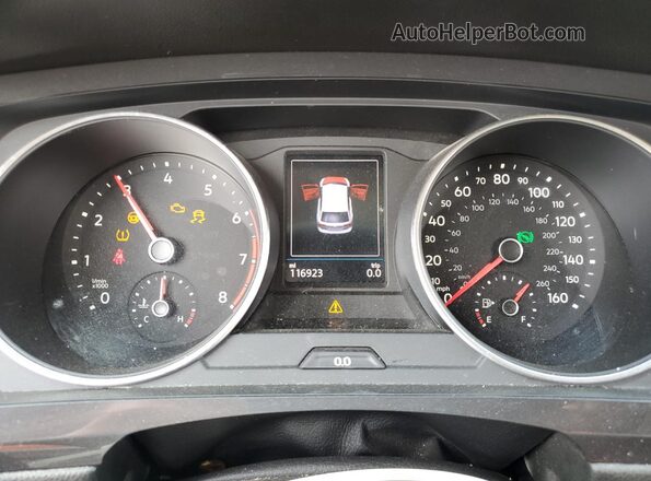 3VV3B7AX6LM115376 2020 VOLKSWAGEN TIGUAN Black Вид щитка приладів