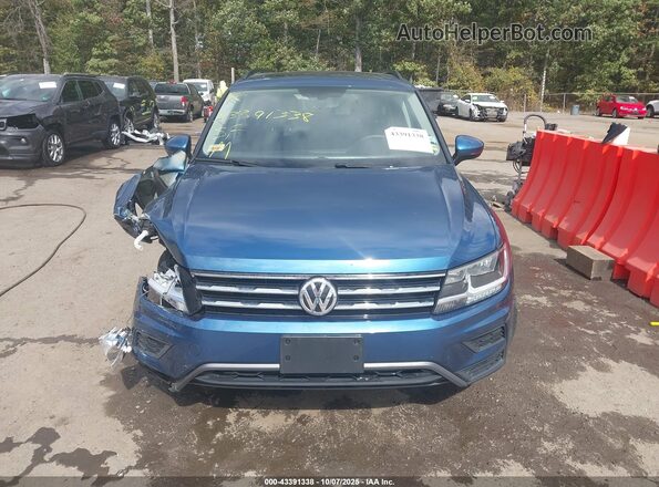 3VV3B7AX6LM129522 2020 VOLKSWAGEN TIGUAN Blue Instrument cluster view