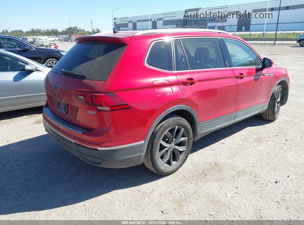 3VV3B7AX6NM170395 2022 VOLKSWAGEN TIGUAN Red უკანა მარჯვენა