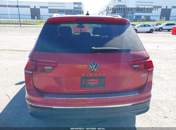3VV3B7AX6NM170395 2022 VOLKSWAGEN TIGUAN Red 