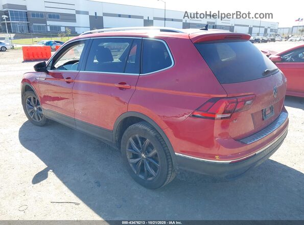 3VV3B7AX6NM170395 2022 VOLKSWAGEN TIGUAN Red უკანა მარცხენა