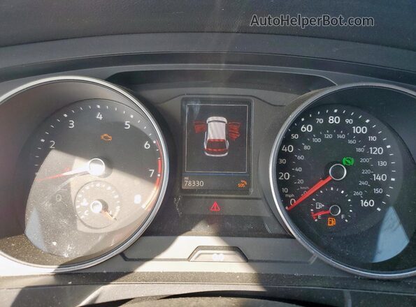 3VV3B7AX8LM130560 2020 VOLKSWAGEN TIGUAN Gray Instrument cluster view