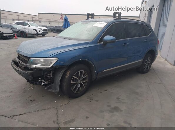 3VV3B7AX9LM095270 2020 VOLKSWAGEN TIGUAN Blue Front left