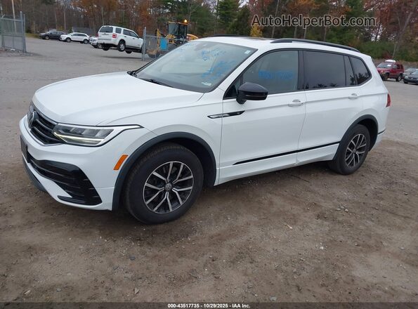 3VV8B7AX1NM173596 2022 VOLKSWAGEN TIGUAN White Առջևի ձախ երեք քառորդ տեսարան
