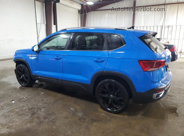 3VVNX7B22PM313990 2023 VOLKSWAGEN TAOS Синий Задняя левая четверть