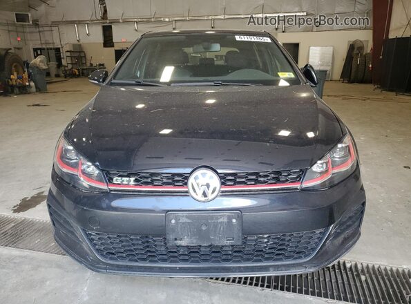 3VW547AU1JM260441 2018 VOLKSWAGEN GTI Black Widok z przodu