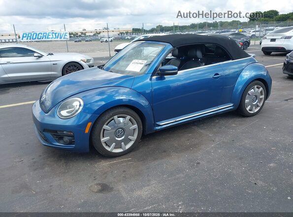 3VW5DAAT3JM517328 2018 VOLKSWAGEN BEETLE Blue Vista tres cuartos delantera izquierda